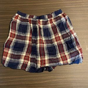 Mini plaid skirt